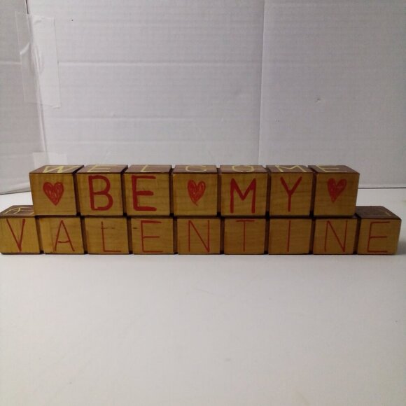 Handmade Wood Mantel Piece Christmas Easter Valentine Welcome Country Decor - Picture 8 of 10